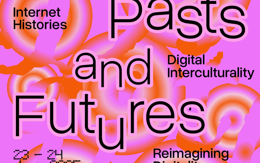 Conference poster: Online Conference "Digital Pasts and Futures: Internet Histories, Digital Interculturality and Reimagining Digitality". 23 - 24 June 2025. Keynotes: Valérie Schafer, Helle Strandgaard Jensen, Ethan Zuckerman, Ramesh Srinivasan. Program and registration: Scan QR-Code